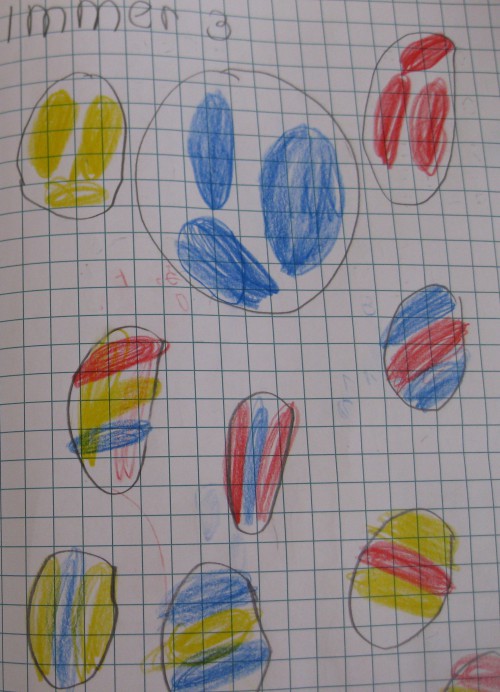 Zahlenbuch Arbeitsblatt „Bald ist Ostern“: bunte Schokoladeneier