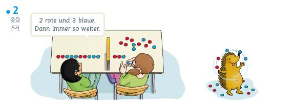Zahlenbuch 2017: Illustrationen zeigen Schülern, wie sie arbeiten sollen