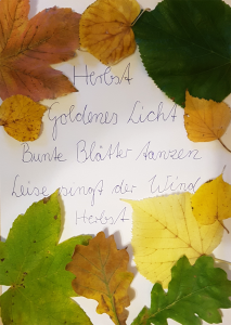Sachunterricht Herbstprojekt: Herbstgedicht