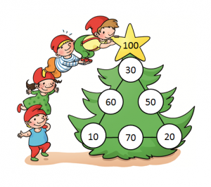 Weihnachtliche Zauberdreiecke zum Knobeln