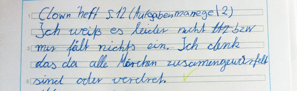 Einfach Texte schreiben Beispiel