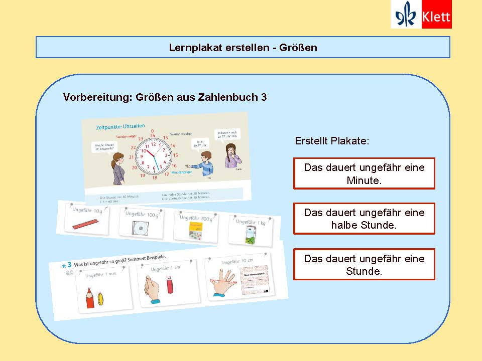 Besondere Lernaufgaben: Lernplakat Größen erstellen, Präsentation Silke Pyroth 2018