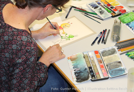 Bücherwurm-Freundetag, Illustratorin Bettina Reich