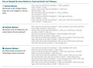 Come in Hörtext Differenzierung Beispiel