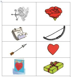 Kopiervorlage Bildkarten Valentinstag