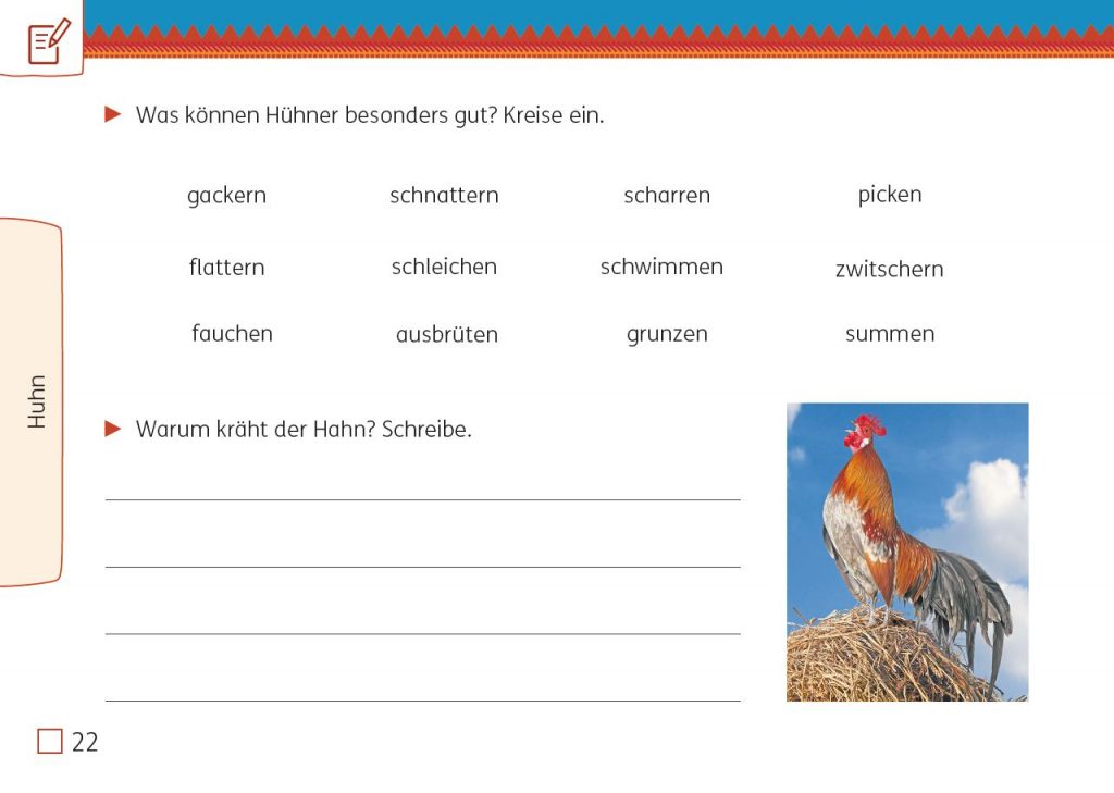Meine Indianerhefte Bauernhoftiere 1/2, Seite 22, Sachtext