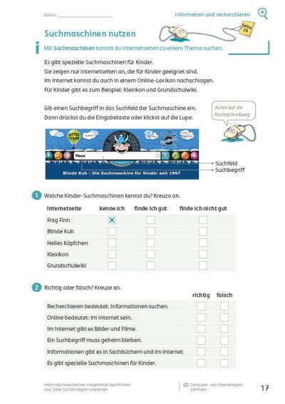 Grundschulblog Digitale Medien Uebungsseite