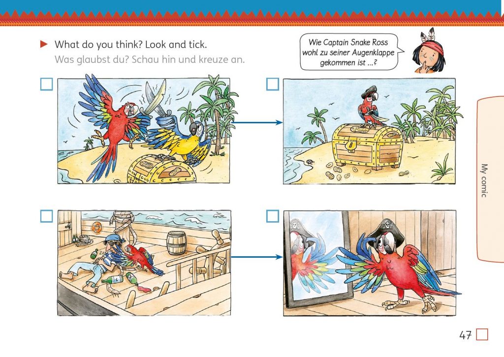 Grundschulblog_Meine_Indianerhefte_Comics_Stories_3_4_S_47 Meine Indianerhefte Comics and stories 3/4, Seite 47