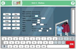 Unit_4_Clothes_Writing Playway Screenshot Clothes