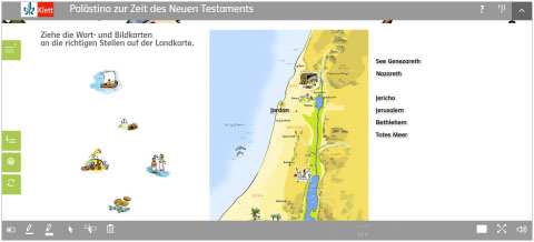 Zeit landkarte grundschule zur israel jesu 