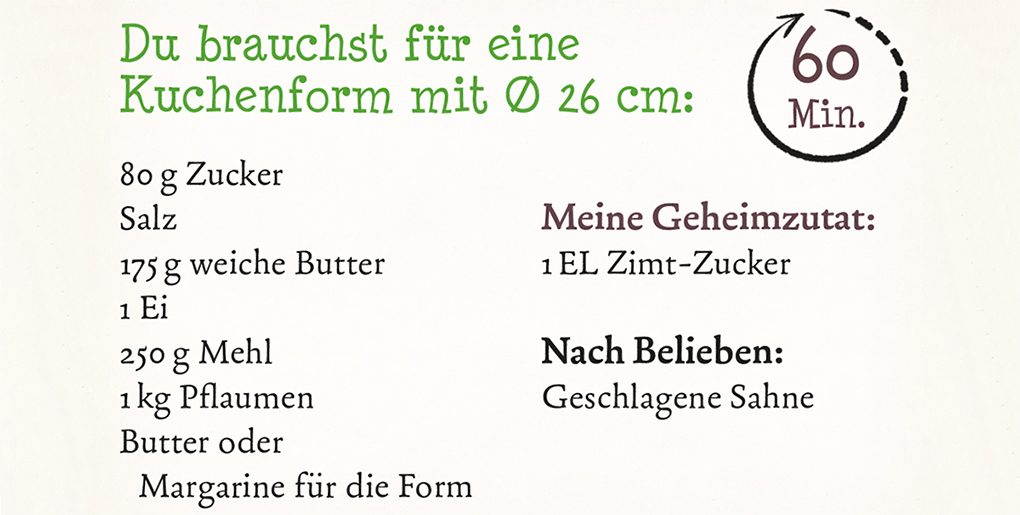 Grundschul-Blog-Unterrichten-Deutsch-Hotzenplotz-Pflaumenkuchen-Kuchenrezept-Zutaten Räuber Hotzenplotz Zutaten Pflaumenkuchen