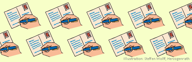 Grundschulblog_Unterrichten_Deutsch_Briefkarten_schreiben Postkarten schreiben