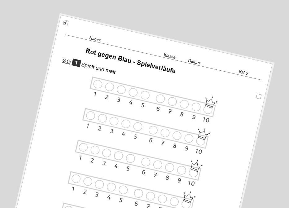 Grundschulblog Mathematik Zahlenbuch Rot gegen Blau Spielverläufe