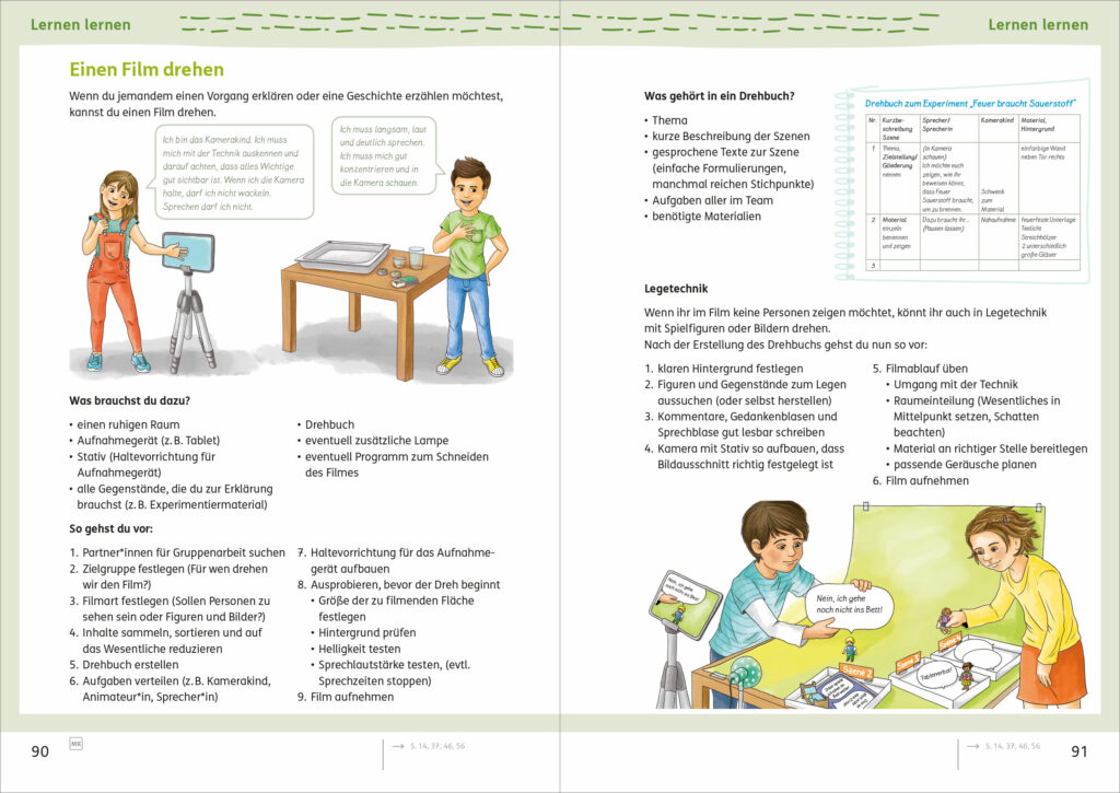 Grundschulblog_Sachunterricht_Buecherwurm_310849_S090_091 Bücherwurm Sachheft 4 S. 90/91 (310849)