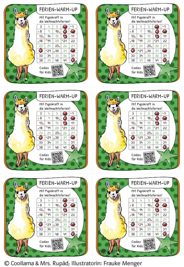 Grundschulblog_Unterrichten_Mathematik_Coolllama_Weihnachtsheft_Pupspass3 Pupspass 3 zum COOLLAMA Weihnachtsferienheft