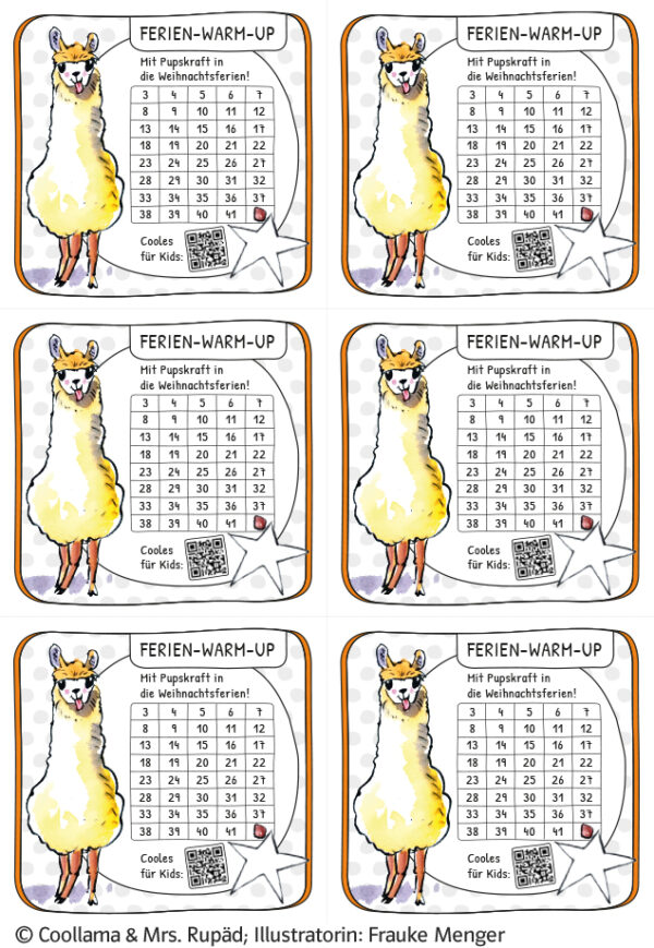 Grundschulblog_Unterrichten_Mathematik_Coolllama_Weihnachtsheft_Pupspass6 Pupspass 6 zum COOLLAMA Weihnachtsferienheft