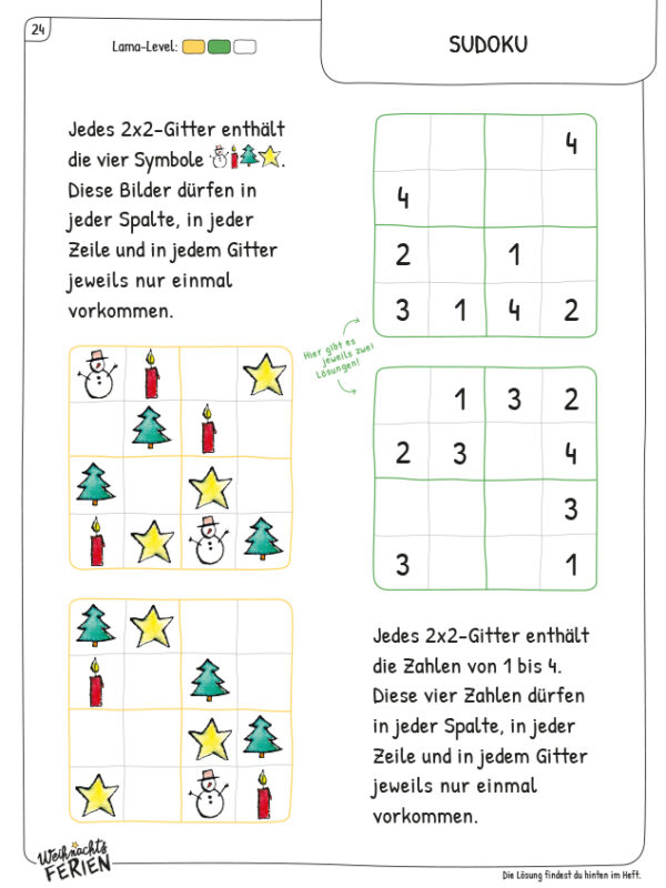 Grundschulblog_Unterrichten_Mathematik_Coolllama_Weihnachtsheft_S24 COOLLAMA Weihnachtsferienheft S. 24