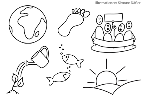 Sketchnotes im Unterricht: Schöpfung
