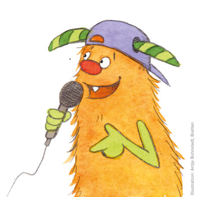Grundschul-Blog-Unterrichten-Englisch-Come-in-Bildkarten-Illustration-Funny-Mikro Illustration Funny Mikro