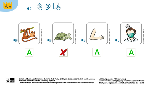Worksheet Go! Zebra Anlaut A 1