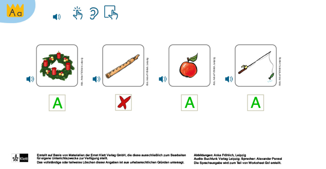 Worksheet Go! Zebra Anlaut A 1