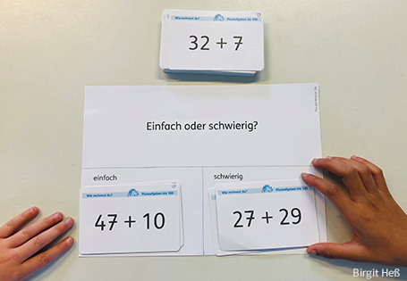 Aufgabenkarten ‚Plus und Minus bis 100‘ – Rechenwege vergleichen und flexibel nutzen