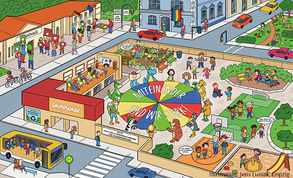 Demokratiebildung Wimmelbild