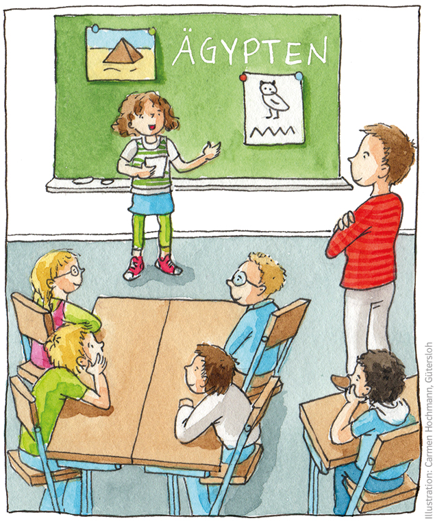 Grundschul-Blog-Unterrichten-Medienbildung-Praesentationen-Illustration Illustration Präsentation