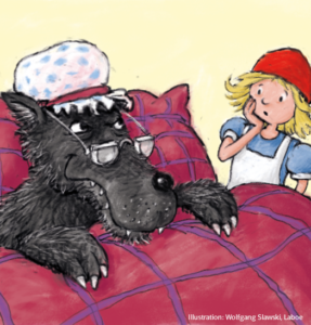 Rotkäppchen und Wolf im Anoki Lesen 3 Auszug aus Mein Anoki-Übungsheft Lesen; Märchen Rotkäppchen und der Wolf