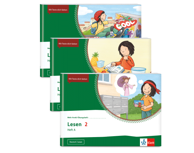Anoki Hefte Lesen 2A, 2B, 2C