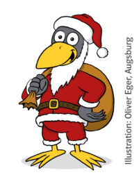 Grundschul-Blog-Unterrichten-Nussknacker-Weihnachten Nussknacker/Rechenrabe als Weihnachtsmann