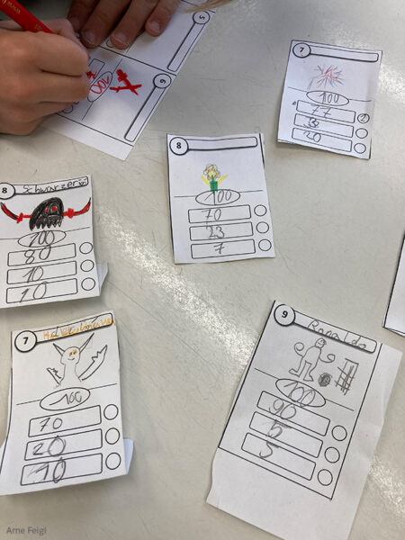 Gamification im Mathematikunterricht Turnierkarten