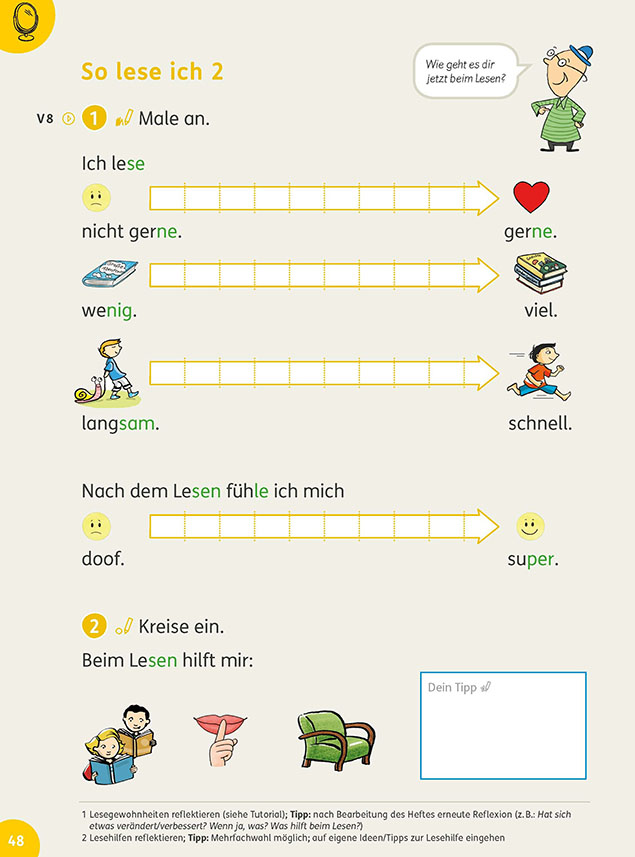 Grundschul-Blog-Deutsch-PLT-Lesefoerderheft-Spiegelseite PLT, Leseförderheft Spiegelseite