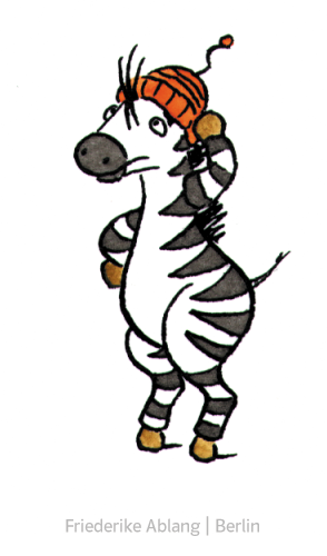 Zebra, nachdenken
