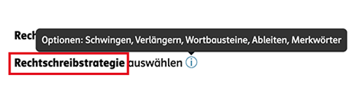 Grundschul-Blog-Unterrichten-Deutsch-Klett-KI-Grundwortschatz-Anpassung-Tabelle-Rechtschreibstrategie Screenshot aus der Klett.KI Grundwortschatz mit der Anpassung der Tabelle nach Rechtschreibstrategie
