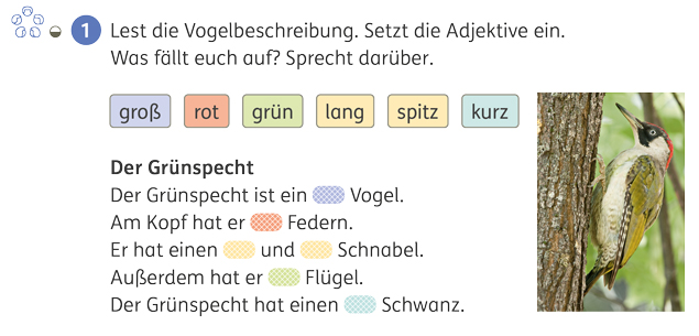 Grundschul-Blog-Unterrichten-Deutsch-Buecherwurm-Sprachbuch2-Seite107 Ausschnitt aus Bücherwurm Sprachbuch 2, Seite 107