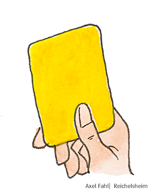 Gelbe Karte Illustration