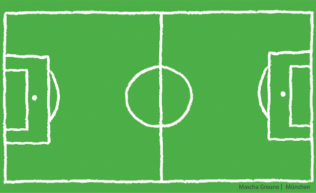 Fußballfeld Illustration