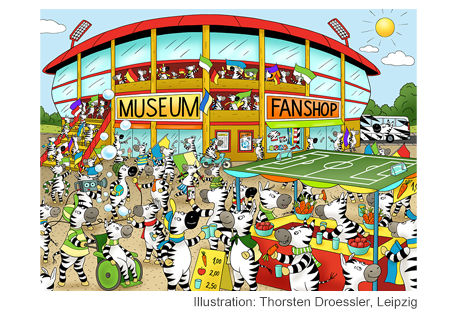 Das Zebra Wimmelbild zur Fußball-Weltmeisterschaft