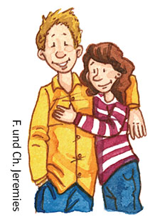 junger Mann und junge Frau