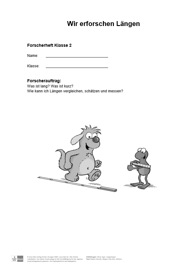 Forscherheft Längen MiniMax