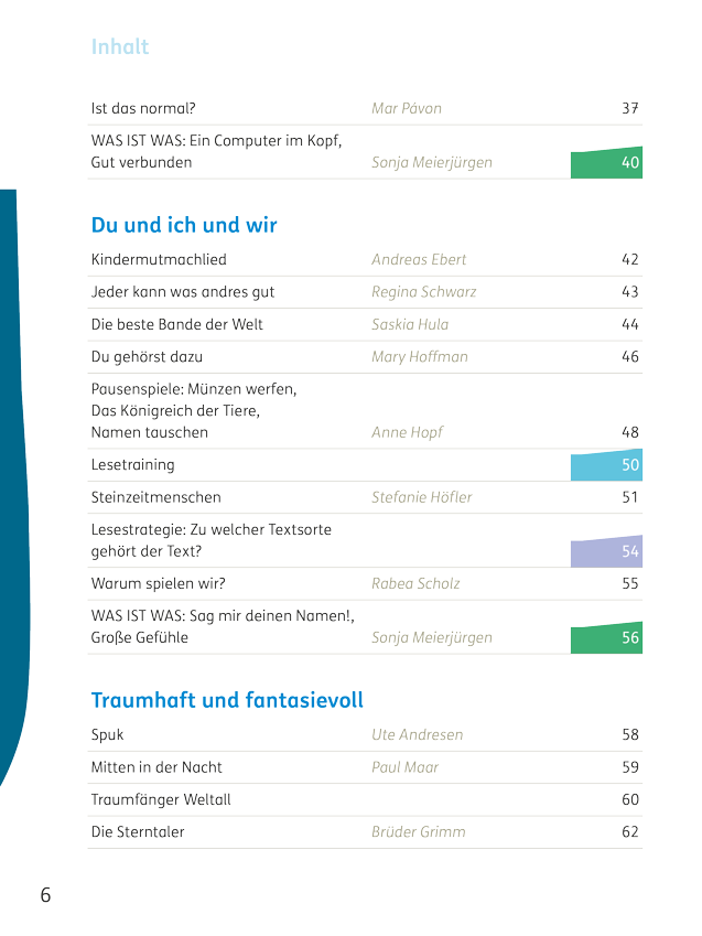 Abbildung der Seite aus dem Niko Lesebuch – Inhalt, Seite 6