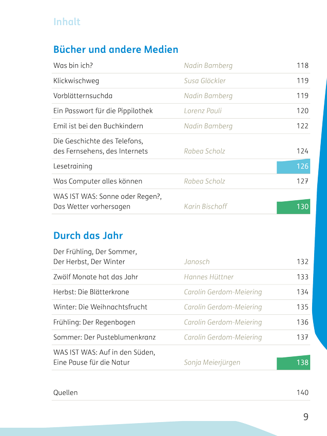 Abbildung der Seite aus dem Niko Lesebuch – Inhalt, Seite 9