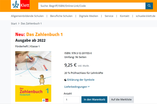 Screenshot Webshop Produkt
