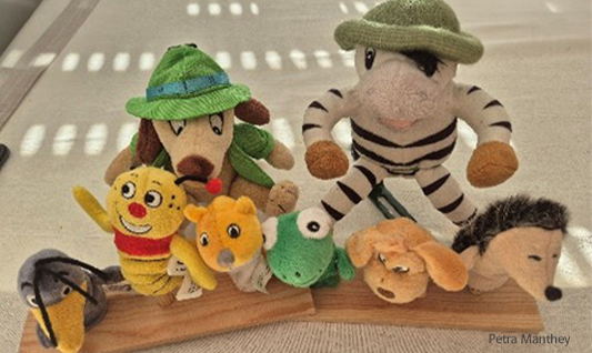 Fingerpuppen der Klett-Figuren