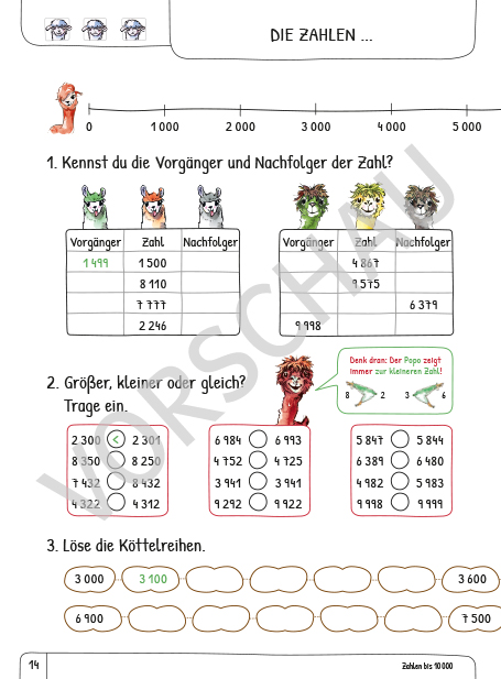 Mathe üben mit Coollama 4 Seite 14