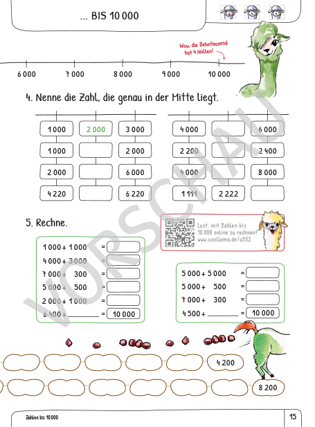 Mathe üben mit Coollama 4 Seite 15