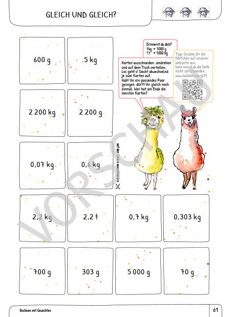 Mathe üben mit Coollama 4 Seite 61