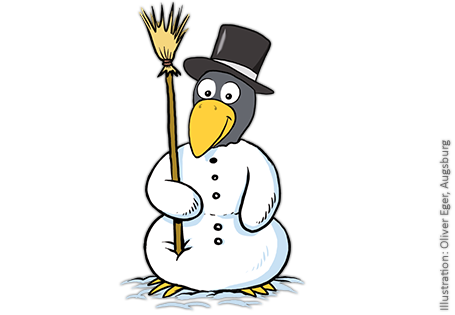 Grundschul-Blog-Unterrichten-Mathematik-Rechenrabe-Schnee-Rabe-S677253600_51 Illustration Rab als Schneemann