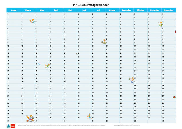 Geburtstagskalender Piri
